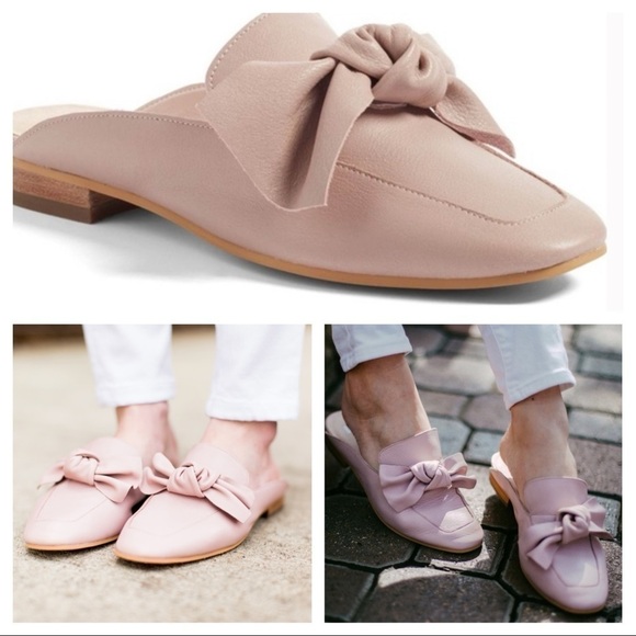 BP. MADDY BOW MULES Dusty Pink size 7.5 M - Picture 1 of 11